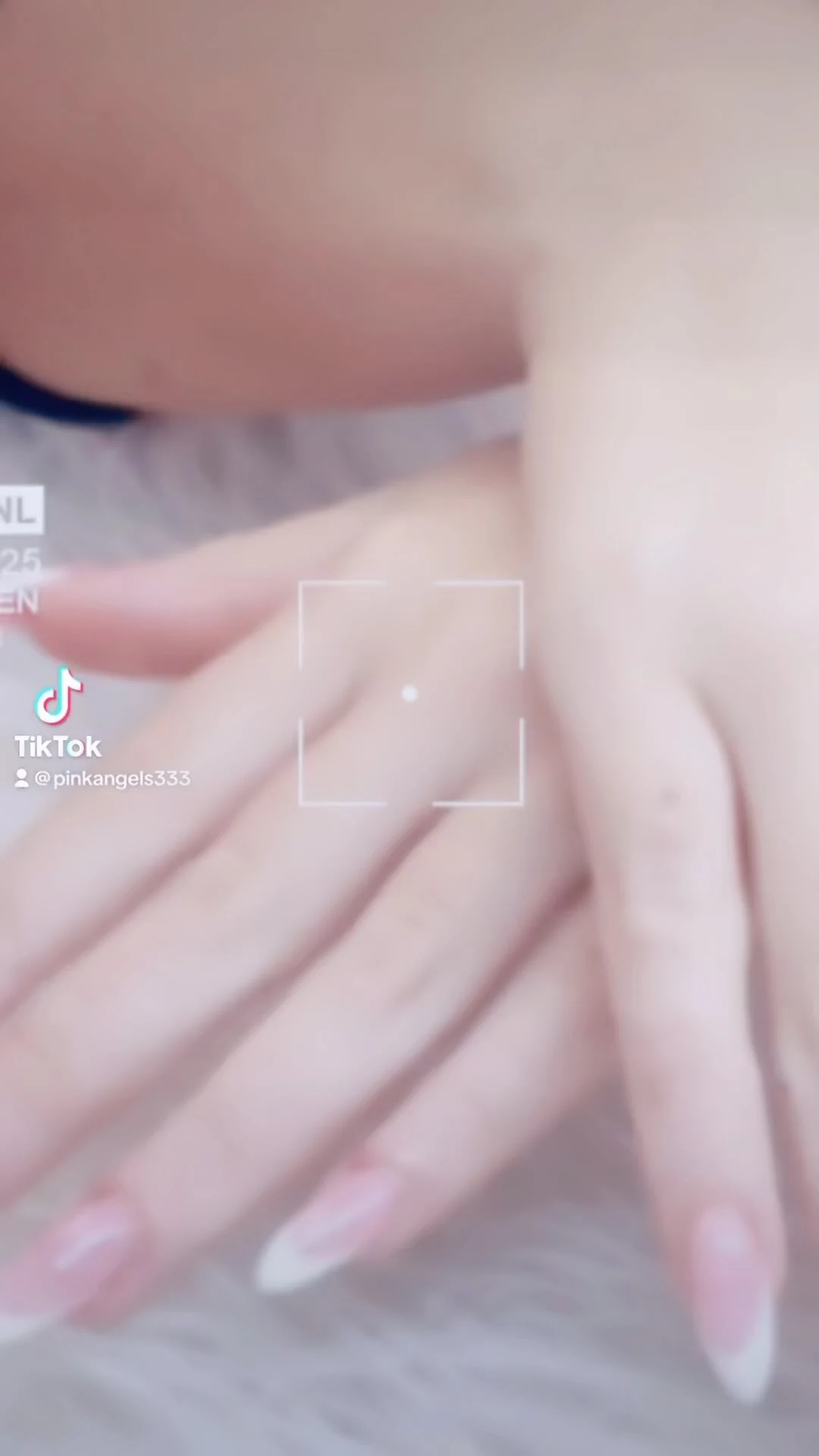 Pale almond nails